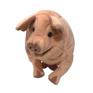 Folkmanis Pink Pig Hand Puppet 12" Kids Toy Homeschool Classroom Farm Animal